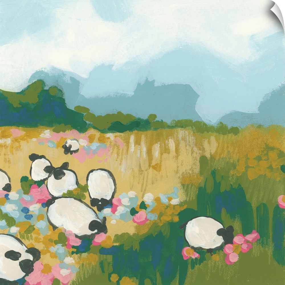 Sweet Sheep Field I