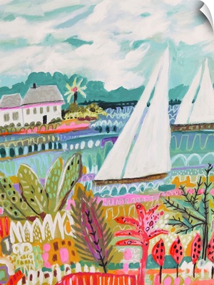Two Sailboats and Cottage II