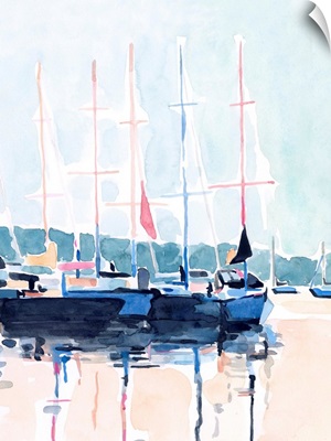 Watercolor Boat Club I