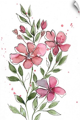 Watercolor Floral Stems I