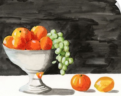 Watercolor Fruit Bowl II