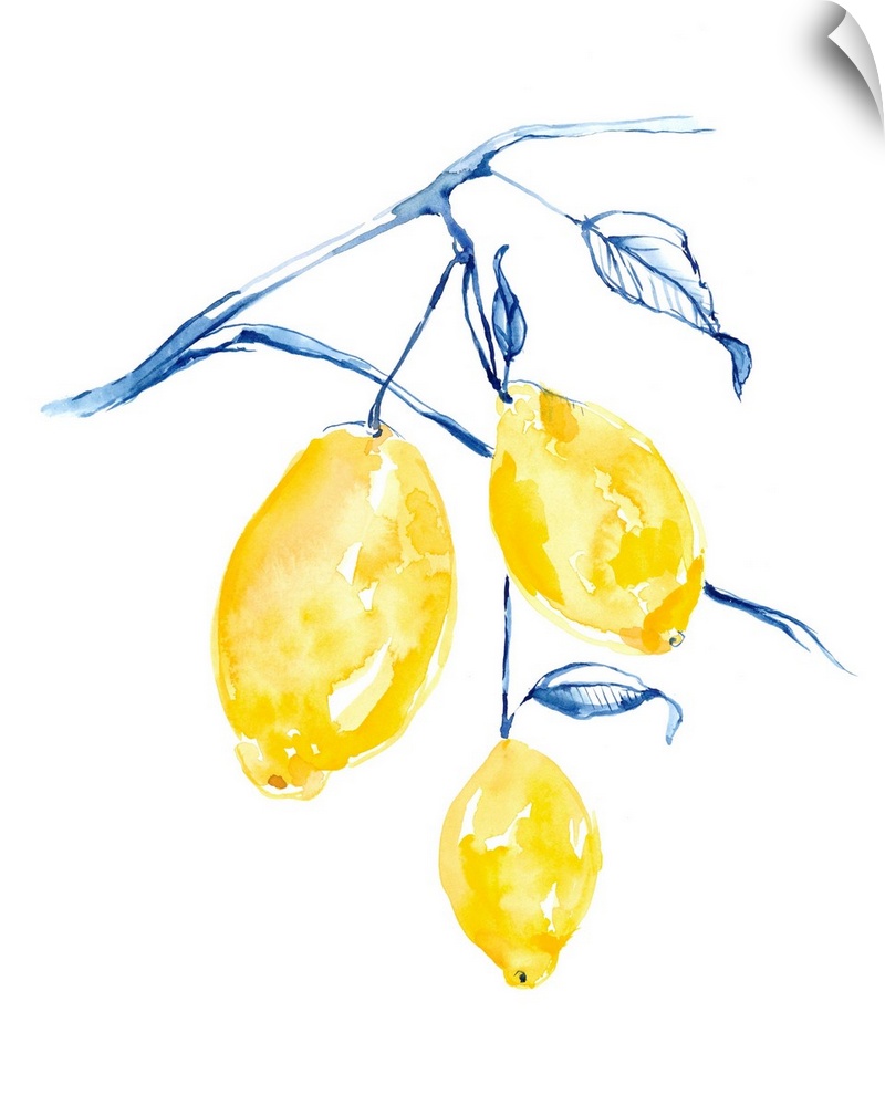 Watercolor Lemons I