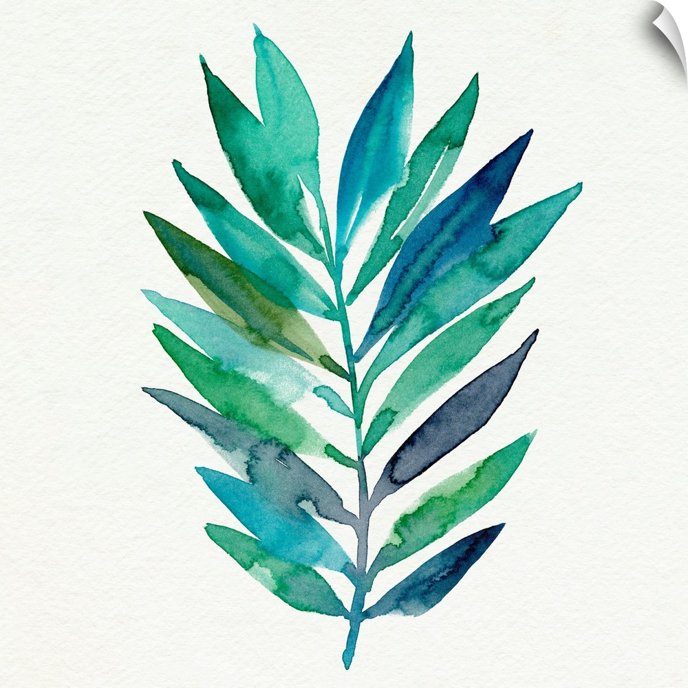 Watercolor Palm Impression II