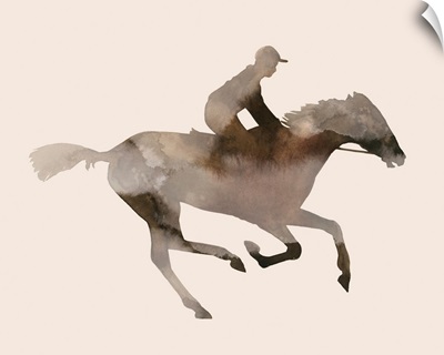 Watercolor Rider I