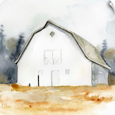 White Barn Watercolor III