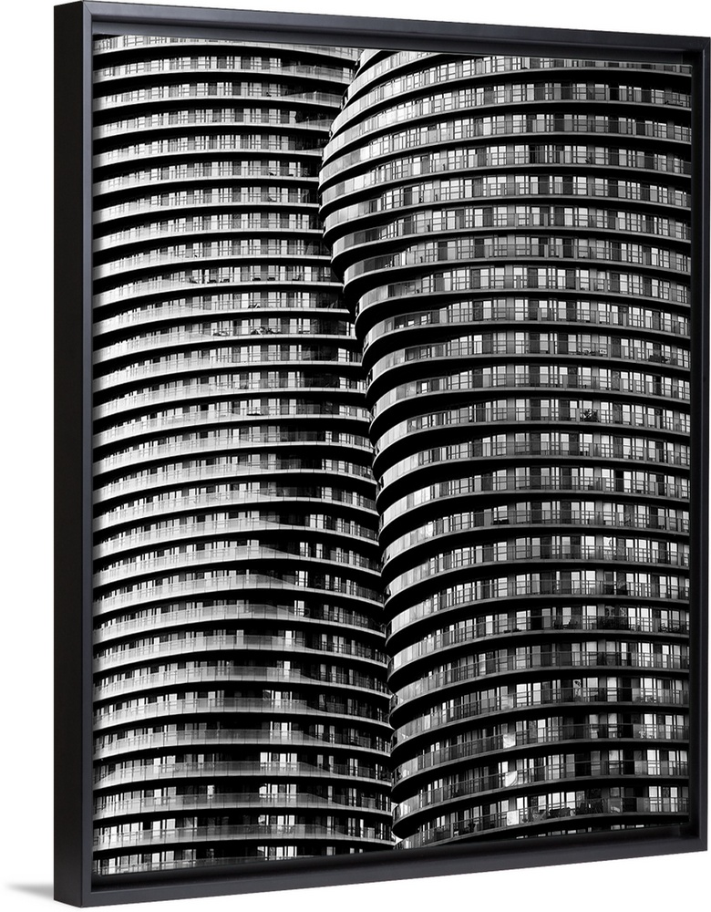 Two towers with lots of balconies, Absolutely World, Mississauga, Ontario, Canada.