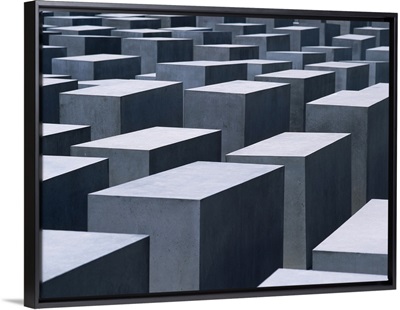 Concrete Blocks At Jewish Holocaust Memorial; Berlin, Germany
