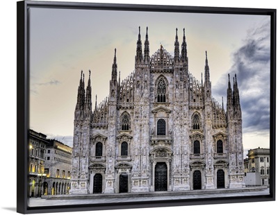 Early Morning On Il Duomo, Near Piazza Del Duomo, Milan, Italy
