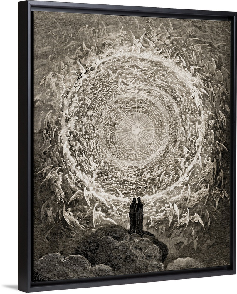 Illustration For Paradiso By Dante Alighieri Canto, XXXI, Lines 1 To 3, By Gustave Dore, 1832-1883, French Artist And Illu...