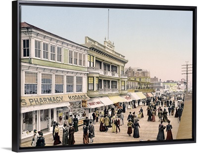 Board Walk Atlantic City New Jersey Vintage Photograph