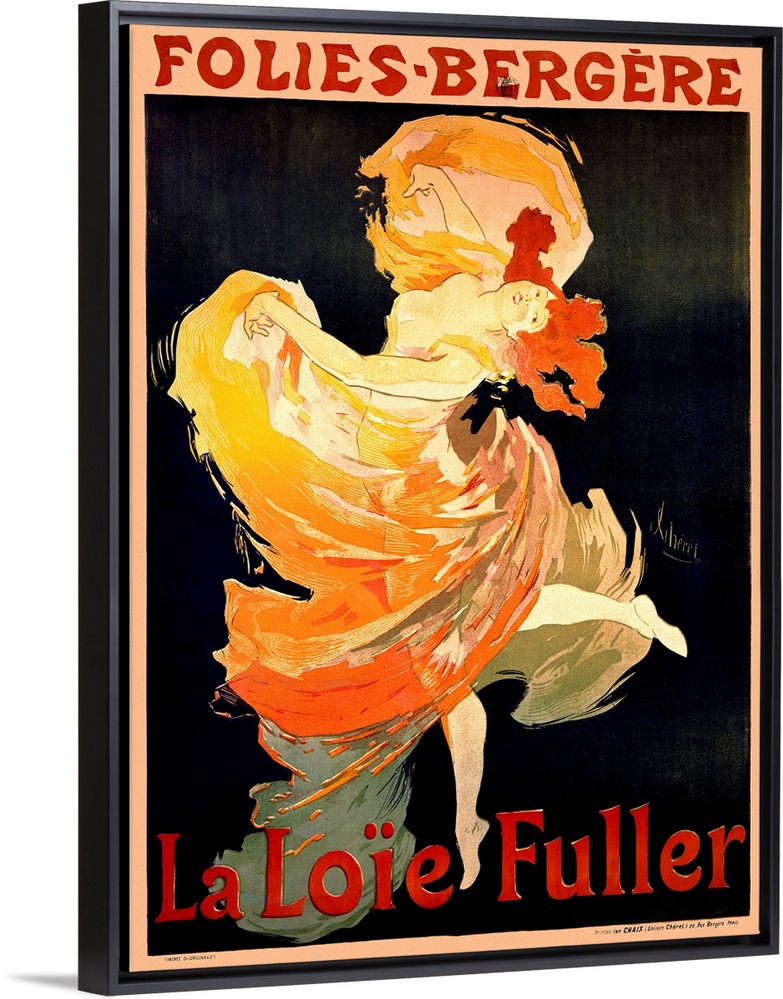Cabaret Folies Bergere- La Loie Fuller Vintage Advertising Poster