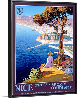 Nice, Festival of Sports and Tourism, Vintage Poster, by L. Bonamici