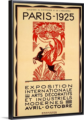 Paris Art Exposition, 1925, Vintage Poster, by Robert Bonfils