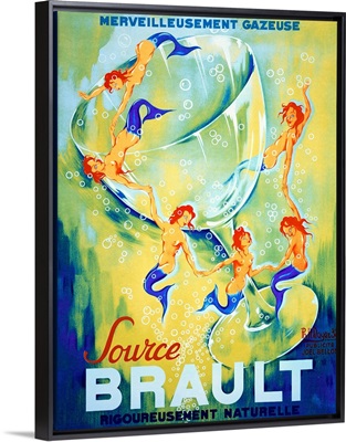 Source Brault, Vintage Poster, by Philippe Noyer