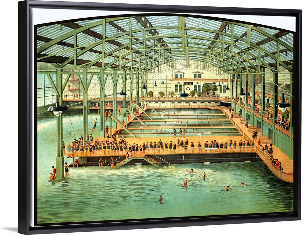 Sutro Bath House San Francisco Vintage Advertising Poster