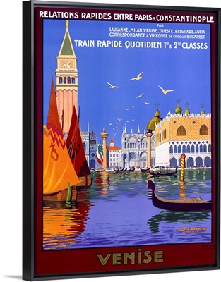 Venise, by Georges Dorival, Vintage Poster