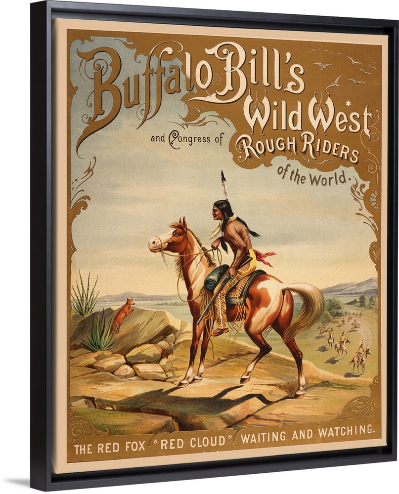 Buffalo Bill's Wild West - Vintage Advertisement
