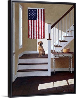 Dog On Stairs