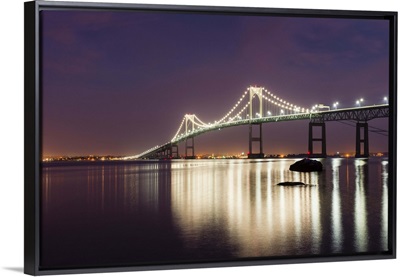 Dusk over Newport Bridge