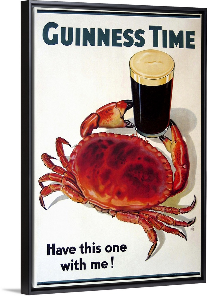 Vintage advertisement for Guinness beer.