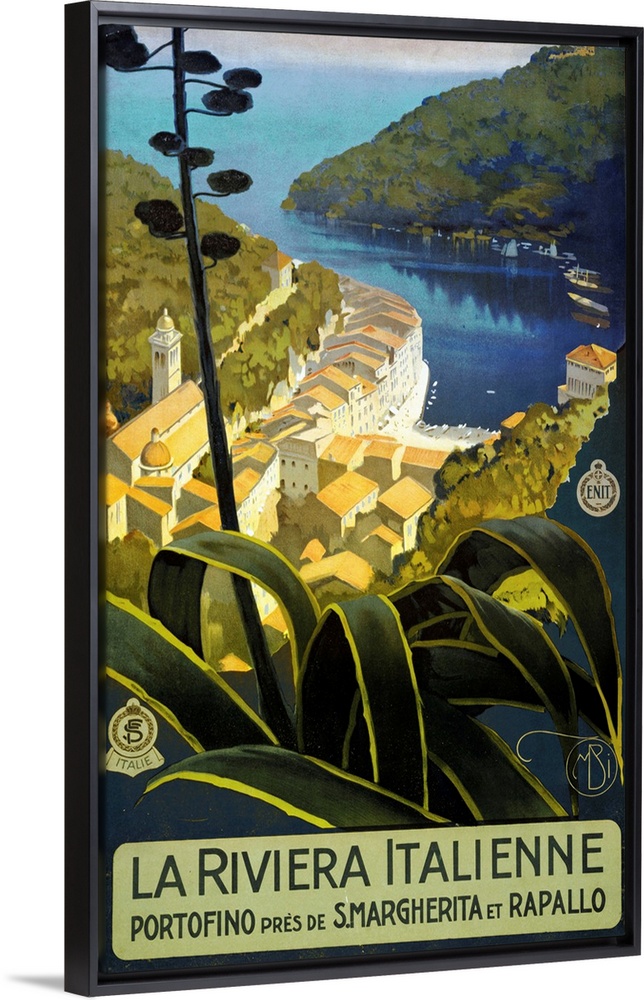 La Riviera Italienne - Vintage Travel Advertisement