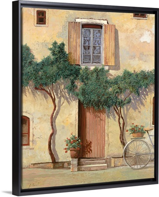 Mezza Bicicletta Sul Muro