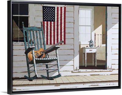 Rocking Chair With Guitar