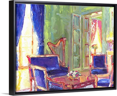 Salon With Harp