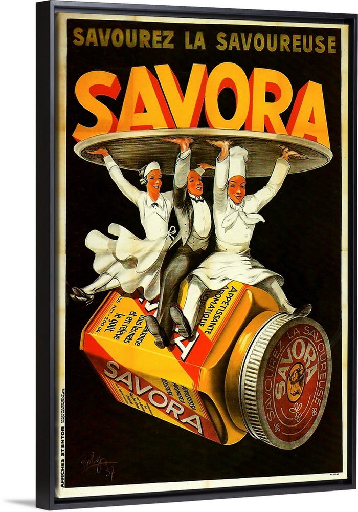 Savora Mustard - Vintage Food  Advertisement