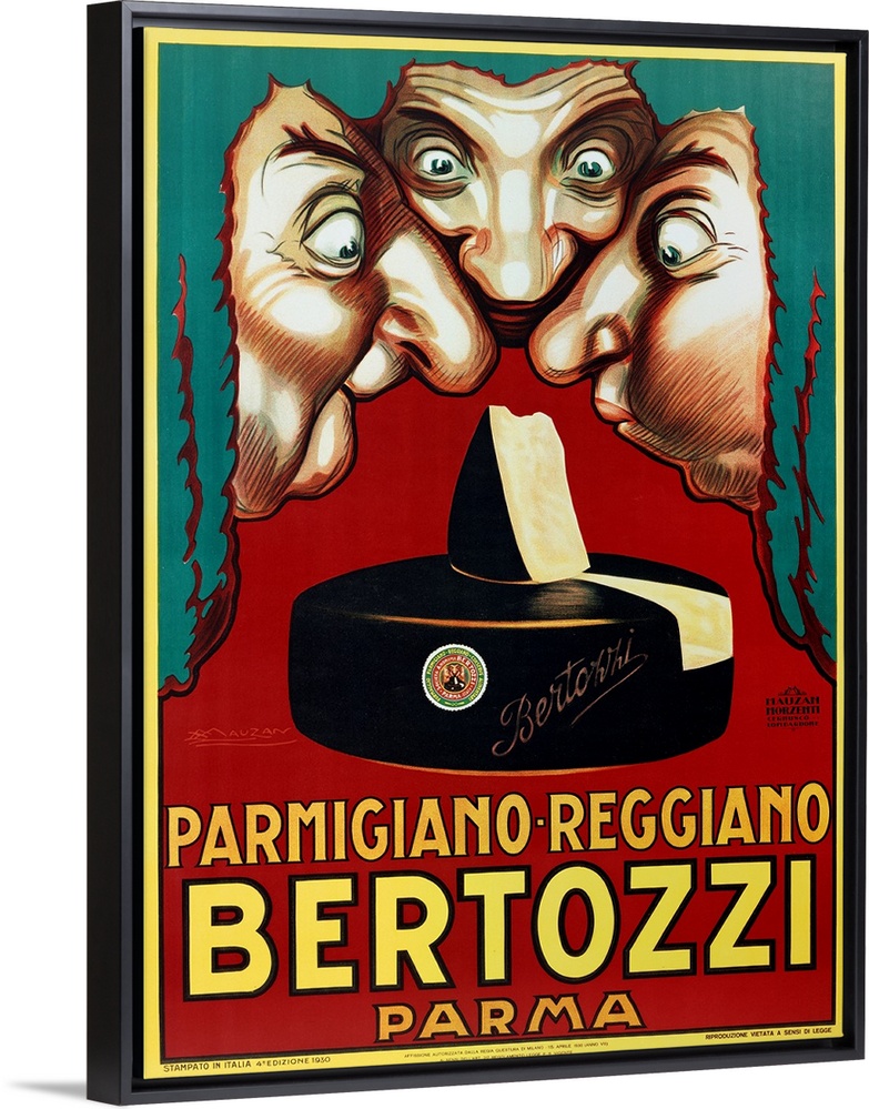 Poster parmigiano reggiano Bertozzi