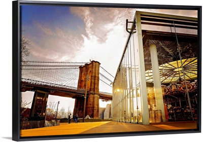 Brooklyn Bridge And Jane's Carousel