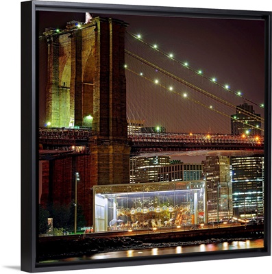 Brooklyn Bridge And Jane's Carousel