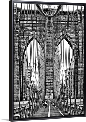 Brooklyn Bridge Black And White