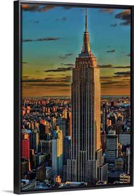 Empire State Building At Sunset