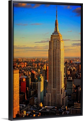 Empire State Building At Sunset