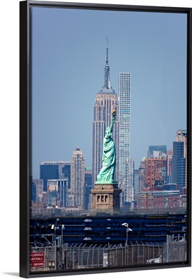 Statue Of Liberty And Empire State Buillding