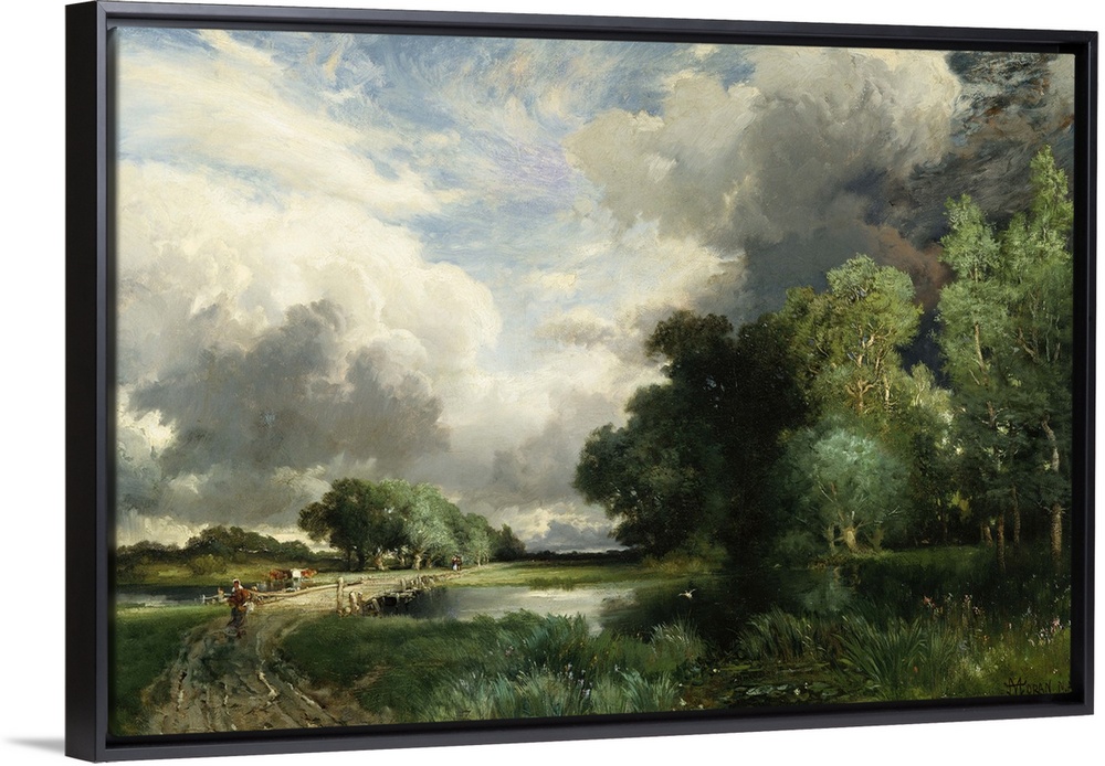 CH377873 Approaching Storm Clouds (oil on canvas) by Moran, Thomas (1837-1926); Private Collection; Photo .... Christie's ...