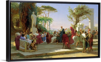 Horatius Reading his Satires to Maecenas, 1863