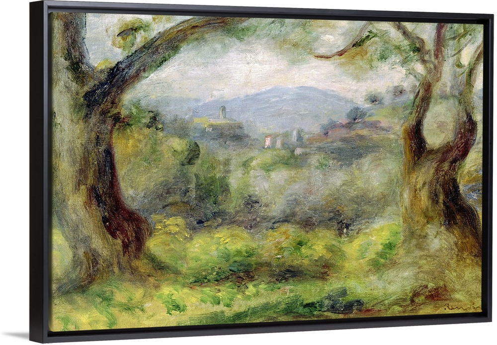 Landscape at Les Collettes, 1910 (oil on canvas)  by Renoir, Pierre Auguste (1841-1919); Musee Renoir, Les Collettes, Cagn...