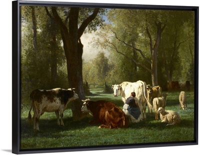 Landscape with Cattle and Sheep, 1852-8