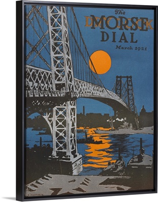 'Morse ship yards at night', front cover of the 'Morse Dry Dock Dial', March 1921