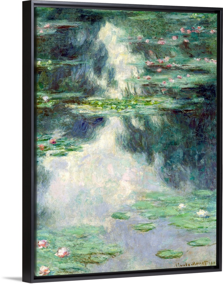 IMJ253460 Pond with Water Lilies, 1907 (oil on canvas) by Monet, Claude (1840-1926); 101.5x72 cm; The Israel Museum, Jerus...