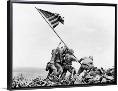 Raising The Flag On Iwo Jima, February 23, 1945