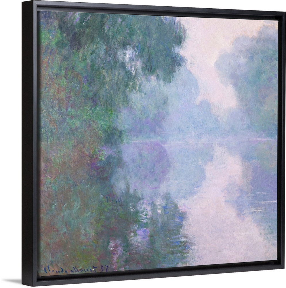 The Seine at Giverny, Morning Mists, 1897 (originally oil on canvas) by Monet, Claude (1840-1926)