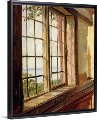 View of the Elbe through a Window, 1838
