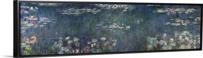 Waterlilies: Green Reflections, 1914 18 (left and right section)