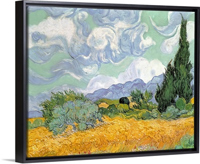 Wheatfield with Cypresses, 1889