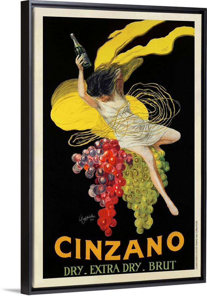 Vintage advertisement of Cinzano (1920) by Leonetto Cappiello.