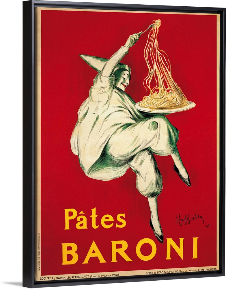 Vintage advertisement of Pates Baroni, 1921 by Leonetto Cappiello.