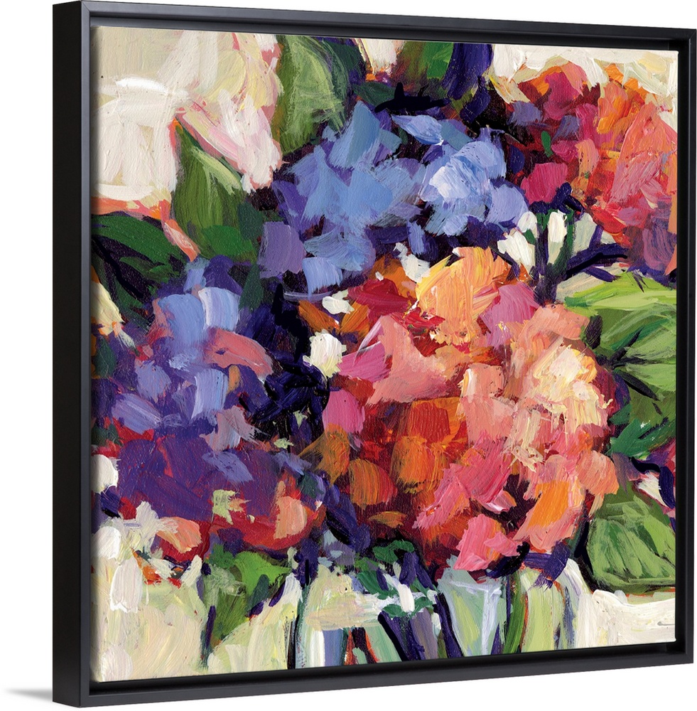 This striking floral bouquet adds a dramatic statement to any room.